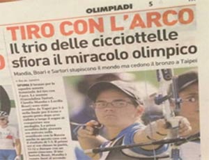 Неудачный заголовок на олимпийскую тематику / Снят с должности главред итальянского спортивного издания