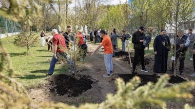 Спортсмены из РМК высадили новые деревья в «Сад памяти» в Екатеринбурге