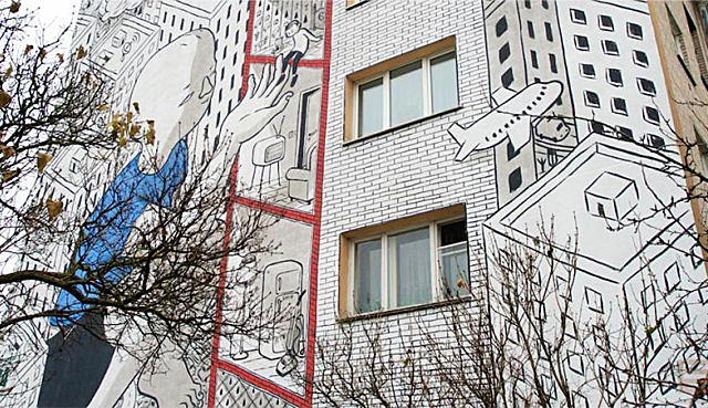 New Day: Minsk: street artist italiano Millo &232; uno dei migliori del mondo