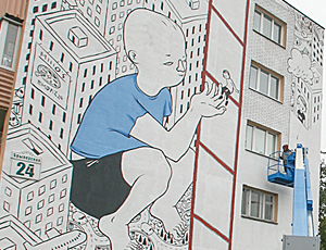 Minsk: street artist italiano Millo è uno dei migliori del mondo