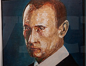 Un pittore italiano ha presentato un ritratto di Putin alla mostra tenuta a Perm'