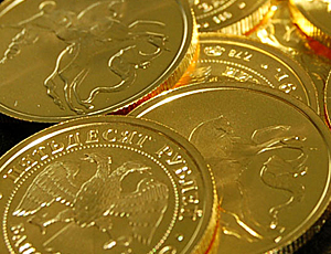 La Banca Centrale russa conierà monete d'oro da 5 chili ciascuna