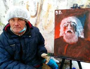 Omsk: un pittore clochard ha venduto il suo primo quadro per 125 euro