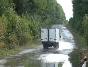 Negli Urali i castori sono accusati di aver inondato una strada (FOTO)