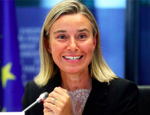 Federica Mogherini: UE e Russia insieme contro Trump
